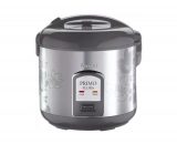 Preethi Primo RC 311 P18 Flora 1.8-Litre Electric Rice Cooker with Steaming Feature (1.8 L, Steel & Black)