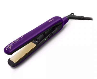 PHILIPS HP8318  00 Kerashine Hair Straightner PurpleFree Size  Refurbished Hair Straightener Purple