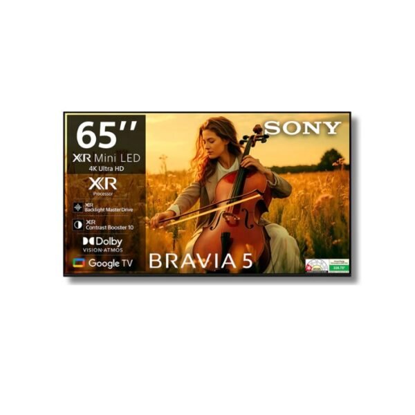 Sony 164 cm (65 inches) BRAVIA 5 4K Ultra HD Smart Mini LED Google TV (K-65XR50)