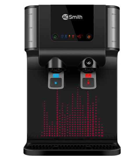 AO Smith Intelli-UV-Pro 10 L UV + UF + SS Water Purifier (Black)