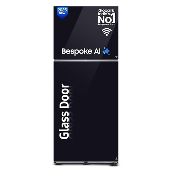 Samsung 396 L, 2 Star, Frost Free Double Door, WiFi Enabled Bespoke AI Refrigerator RT41DB6A4B22HL