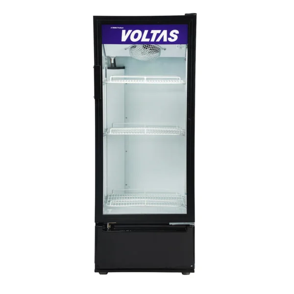 Voltas VC GT 220 SD P METALLICS FGLS Visi Cooler Single Door, 220 Liters, Black