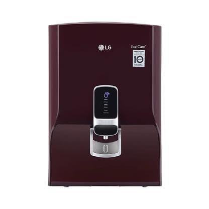 LG Water Purifier WW120NNC with (8L) STS Tank, UF+UV+Heavy Metal Remover+Virus Clean+, UV in Tank, HMR Carbon Filter (Crimson Red)