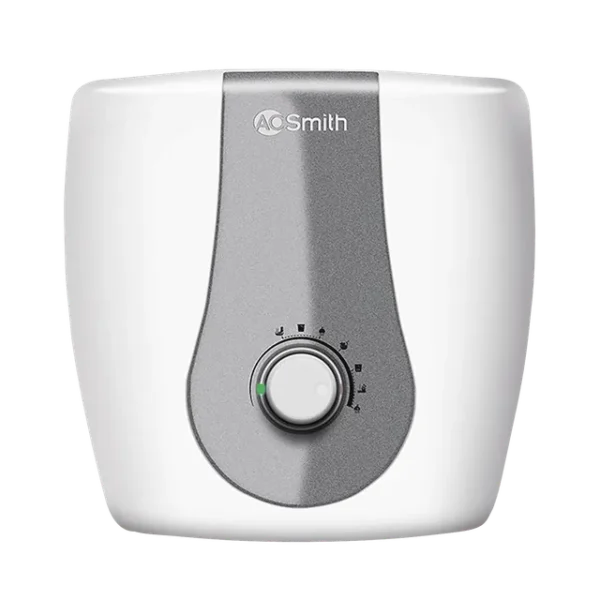 AO Smith Finesse 10 Litres 5 Star Vertical Storage Water Geyser with Glass Coated Incoloy Heating Element (White)