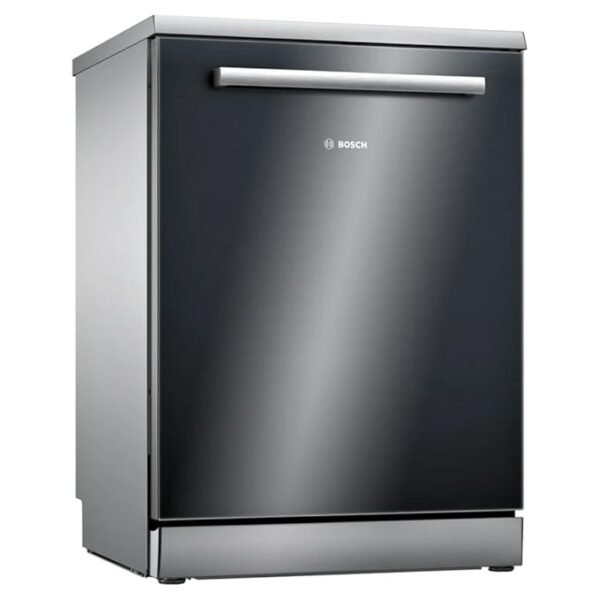 Bosch Series 6 60 cm Free-Standing Dishwasher (SMS4HMB62T), Black, 15 Place Settings, Wi-Fi Enabled Home Connect, EcoSilence Drive
