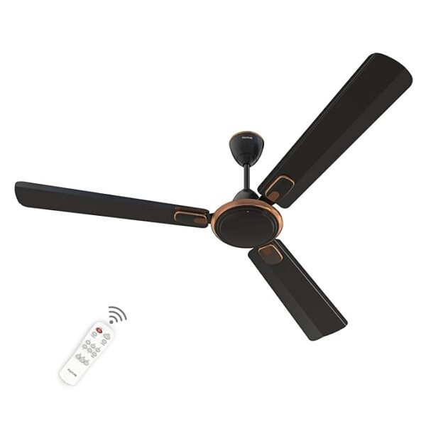 Polycab Zoomer Prime 1200mm 5-Star BLDC, Remote Ceiling fan for home, 6 Speed Setting, Sleep Mode, (Smoke Brown)