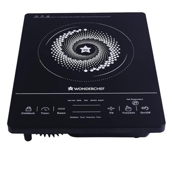 Wonderchef Easy Cook Hot Plate Infrared Cooktop with Feather Touch Control & Child Lock Feature, 2000 Watt Induction Cooktop