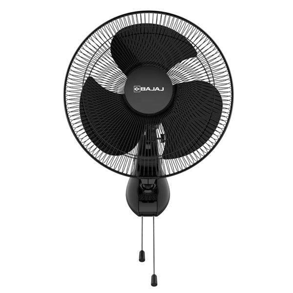 Bajaj Neo Spectrum 400 MM Wall Mount Fan, Wall Fan For Kitchen & Home, High Air Thrust, Full Copper Motor,High Speed, (Black)
