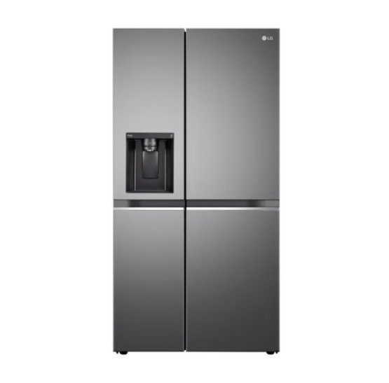 LG 630 L 3 Star Frost Free Smart Inverter Wi-Fi Double Door Side by Side Refrigerator (GL-L257CPZ3) Shiny Steel, Convertible, Door Cooling
