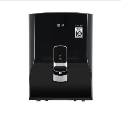LG WW132NP 8L RO Water Purifier, Stainless Steel Tank, Digital Sterilizing Care, (Solid Black)