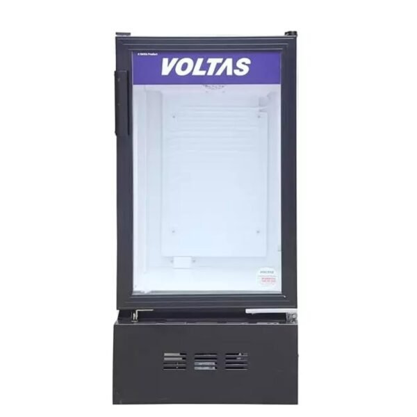 Voltas 105 Liters Single Door Visi Cooler or Glass door Commercial Refrigerator VC GT 120 SD P Metallic (Black)