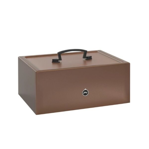 Godrej Security Solutions Cash Box and CnTry BRN Mechanical Safe (Brown)