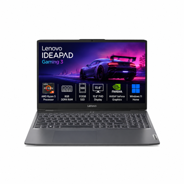Lenovo IdeaPad Gaming 3 Laptop Ryzen 5, 8GB RAM, 512GB SSD - 82XQ00W4IN